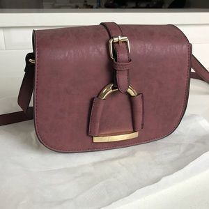 New Mauve Dusty Rose Crossbody Saddle Messenger